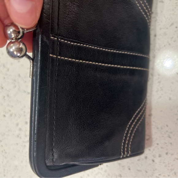 Authentic Coach Vintage SoHo Kiss lock wristlet Black - Picture 11 of 11